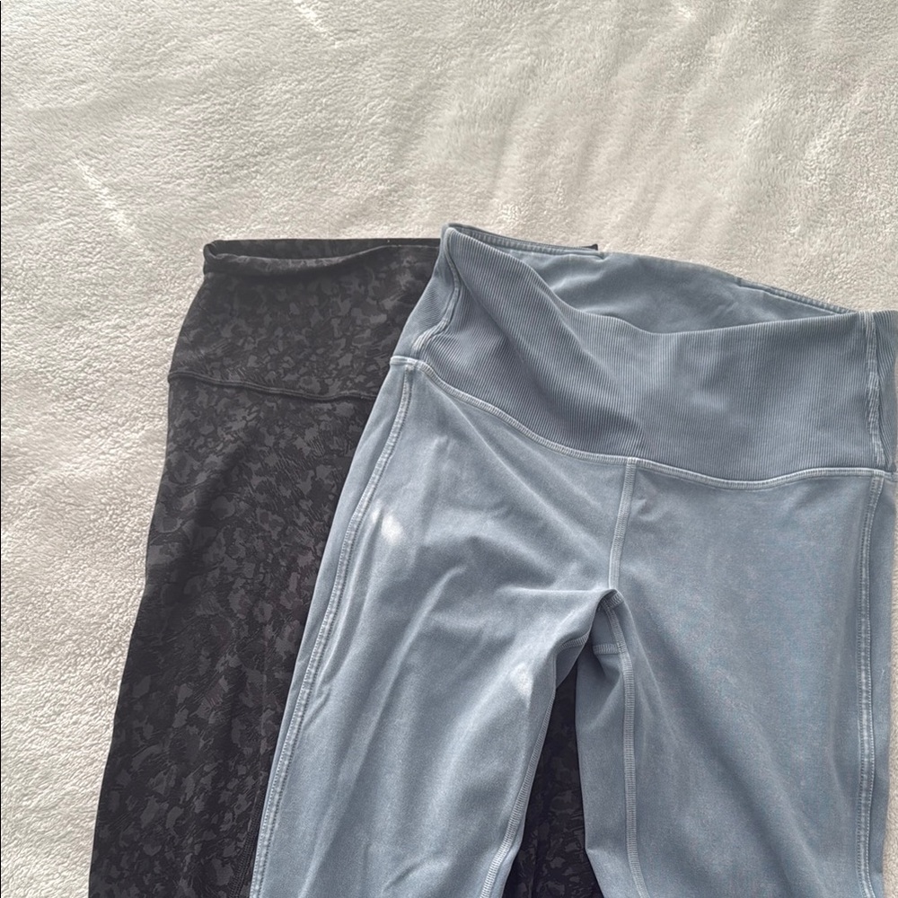 Lululemon Black and Gray Leggings Set
